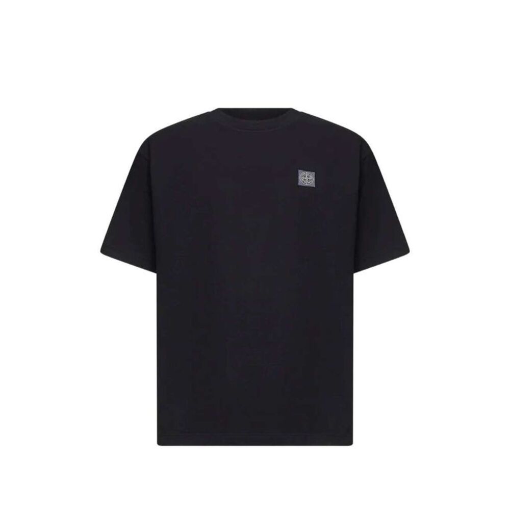Stone Island Men T-Shirt With Logo Patch